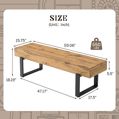 Trikiousd Entryway Shoe Bench Bedroom End of Bed Footstool