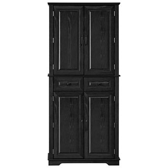 Trikiousd Tall Kitchen Pantry Cabinet Cupboard Storage Cabinet
