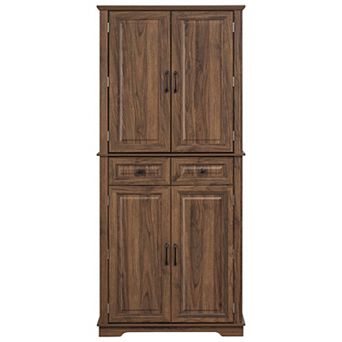 Trikiousd Tall Kitchen Pantry Cabinet Cupboard Storage Cabinet