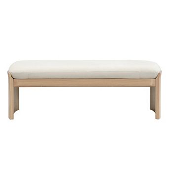 Trikiousd Upholstered Dining Bench Bed Side Stool Entryway Shoe Bench