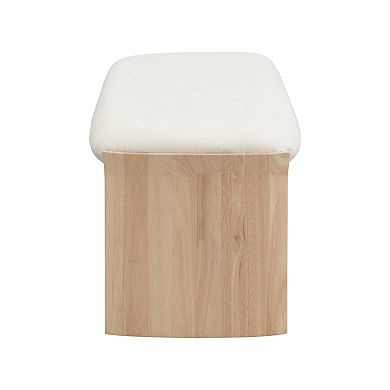 Trikiousd Upholstered Dining Bench Bed Side Stool Entryway Shoe Bench