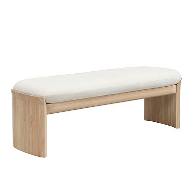 Trikiousd Upholstered Dining Bench Bed Side Stool Entryway Shoe Bench