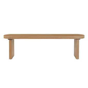 Trikiousd Pine Wood Dining Bench for 2-3 People