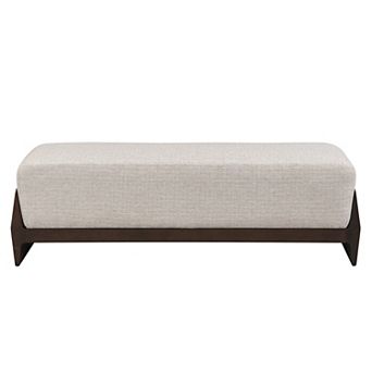 Trikiousd Rubber Wood Bench Stool for 2-3 People