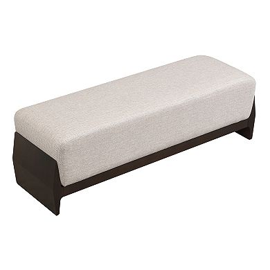 Trikiousd Rubber Wood Bench Stool for 2-3 People