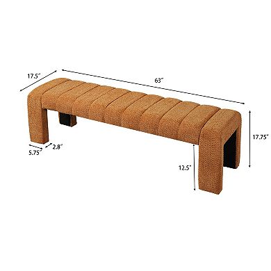 Trikiousd Modern Upholstered Bench