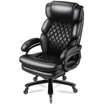 Trikiousd Tall Executive Office Chair Wide Spring Seat Ergonomic Swivel Desk Chair