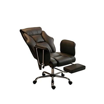 Trikiousd High Back Massage Office Chair with Footrest and Reclining Function
