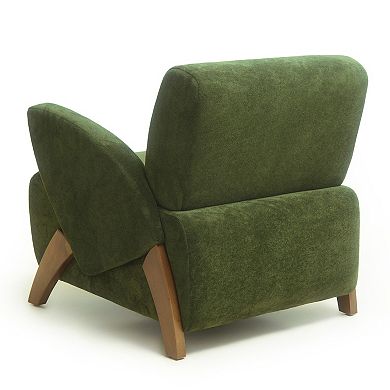 Trikiousd Upholstered Accent Lounge Chair with Birch Legs