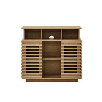 Trikiousd Farmhouse Sideboard Buffet Cabinet with Sliding Doors Media Console Storage