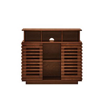 Trikiousd Farmhouse Sideboard Buffet Cabinet with Sliding Doors Media Console Storage