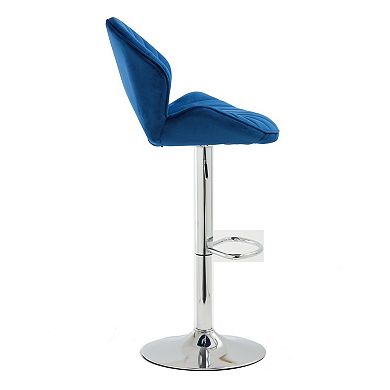 Trikiousd Adjustable Bar Stools Set of 2 with Backrest and Footrest