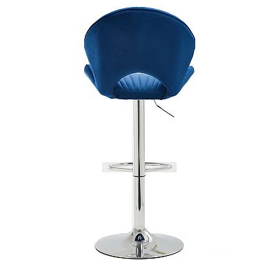 Trikiousd Adjustable Bar Stools Set of 2 with Backrest and Footrest