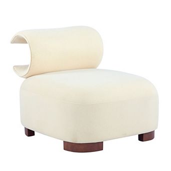 Trikiousd Modern Polyester Accent Chair Pet Friendly Living Room Armchair