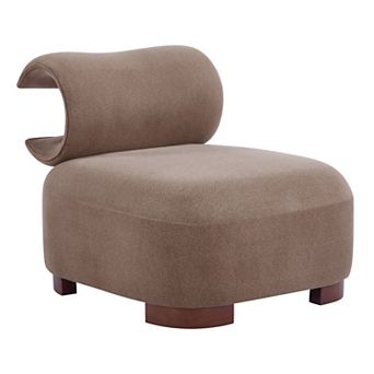 Trikiousd Modern Polyester Accent Chair Pet Friendly Living Room Armchair