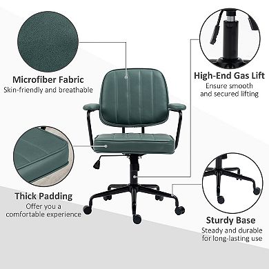Trikiousd Adjustable Height Home Office Chair with Tilt Function and Swivel Wheels