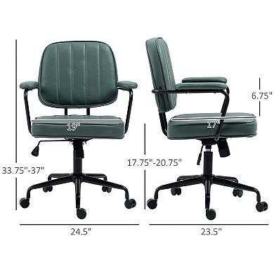 Trikiousd Adjustable Height Home Office Chair with Tilt Function and Swivel Wheels