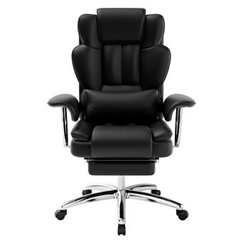Trikiousd Tall Executive Office Chair with Footrest Recliner