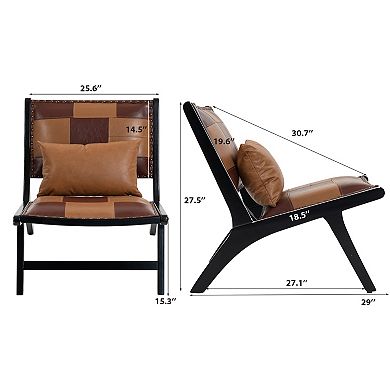 Trikiousd Mid Century Lounge Accent Chair Scandinavian Indoor Side Chair