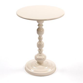 Trikiousd Vintage Metal Round End Table Side Table