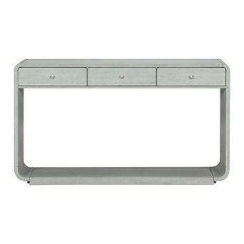 Trikiousd Console Table with 3 Drawers and Bottom Shelf