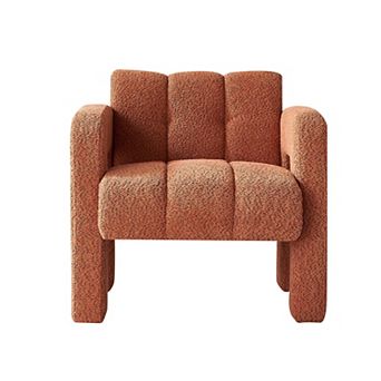 Trikiousd Boucle Upholstered Accent Chair Modern Lounge Chair