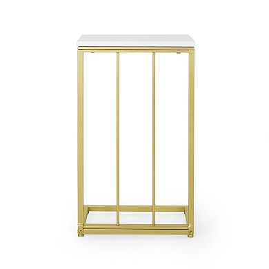 Trikiousd C-Shaped End Tables Set of 2 Modern Accent Side Tables