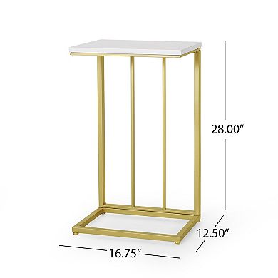 Trikiousd C-Shaped End Tables Set of 2 Modern Accent Side Tables