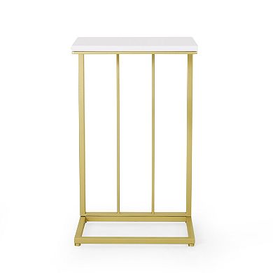 Trikiousd C-Shaped End Tables Set of 2 Modern Accent Side Tables