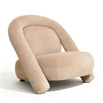 Trikiousd 32" Velvet Accent Chair Armless Lounge Club Chair