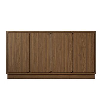 Trikiousd 59.1" 4 Door Sideboard Buffet Cabinet with Adjustable Shelves