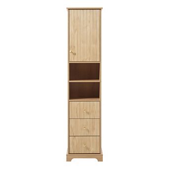Trikiousd Freestanding Bathroom Storage Cabinet Tall Cabinet