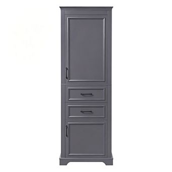 Trikiousd Tall Bath Cabinet Freestanding Bathroom Storage Organizer