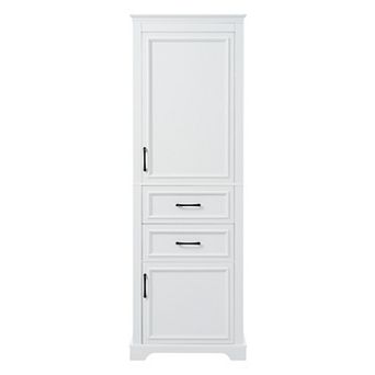 Trikiousd Tall Bath Cabinet Freestanding Bathroom Storage Organizer