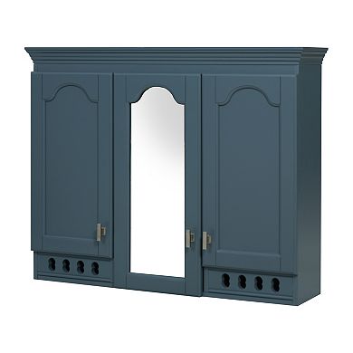 Trikiousd Wall-Mount Mirror Cabinet Floating Bathroom Storage Cabinet Organizer