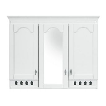 Trikiousd Wall-Mount Mirror Cabinet Floating Bathroom Storage Cabinet Organizer