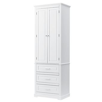 Trikiousd Tall Bathroom Cabinet Freestanding Storage Organizer Cabinet