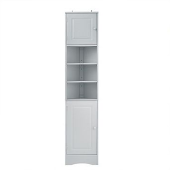 Trikiousd Bathroom Corner Storage Cabinet with Open Shelf