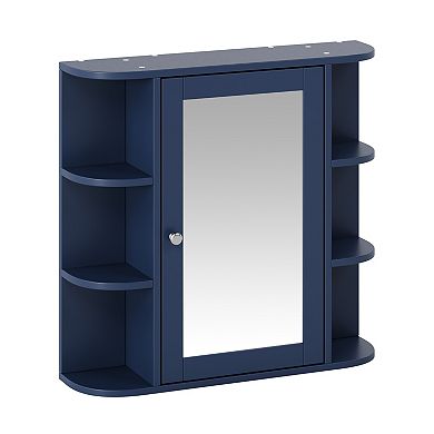 Trikiousd Floating Mirror Cabinet Wall-Mounted Bathroom Storage Cabinet Medicine Cabinet