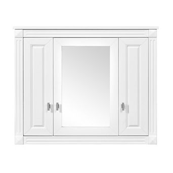 Trikiousd Floating Bathroom Storage Cabinet Wall Cabinet with Mirror