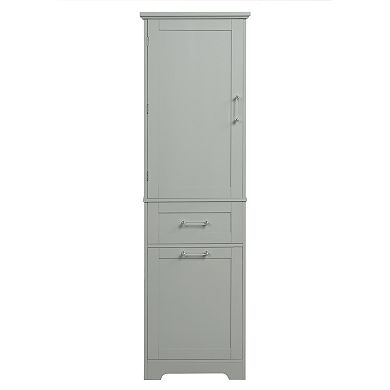 Trikiousd Freestanding Storage Cabinet Tall Cabinet for Bathroom Laundry Room