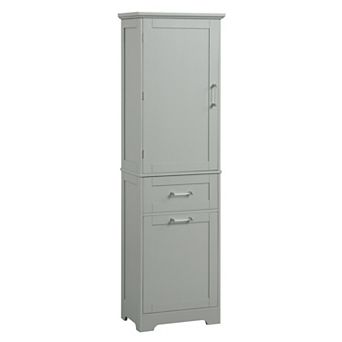 Trikiousd Freestanding Storage Cabinet Tall Cabinet for Bathroom Laundry Room