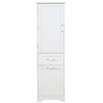 Trikiousd Freestanding Storage Cabinet Tall Cabinet for Bathroom Laundry Room
