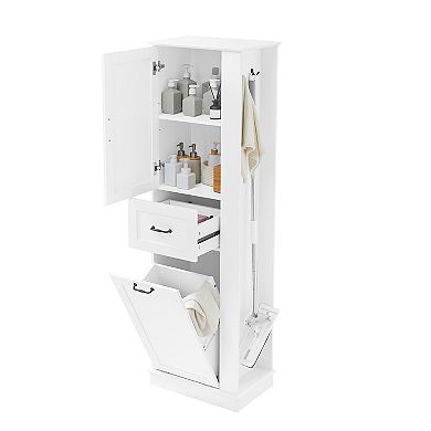 Trikiousd Bathroom Tall Cabinet Floor Cabinet Home Storage Organization