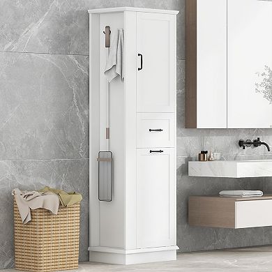 Trikiousd Bathroom Tall Cabinet Floor Cabinet Home Storage Organization