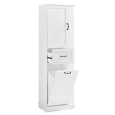 Trikiousd Bathroom Tall Cabinet Floor Cabinet Home Storage Organization