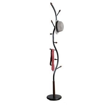 Trikiousd Standing Coat Rack 9-Hooks Hall Tree