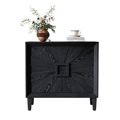 Trikiousd 2-Door Sideboard Buffet Accent Storage Cabinet with Adjustable Shelf