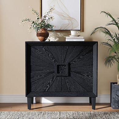 Trikiousd 2-Door Sideboard Buffet Accent Storage Cabinet with Adjustable Shelf