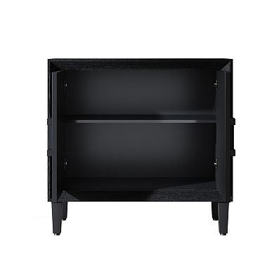 Trikiousd 2-Door Sideboard Buffet Accent Storage Cabinet with Adjustable Shelf